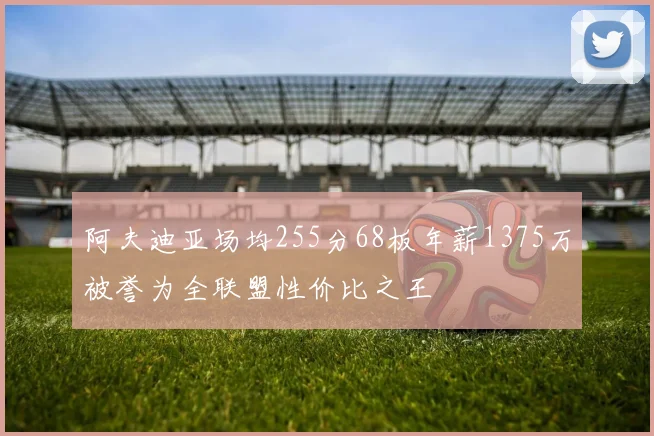 阿夫迪亚场均255分68板年薪1375万被誉为全联盟性价比之王